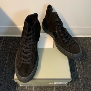 Men’s Tom Ford Suede High Top Sneakers, size 13